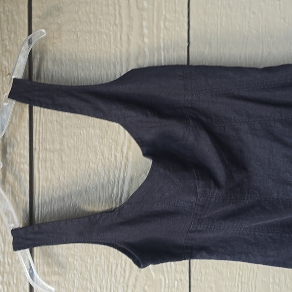 urban outfitters kendall black linen bodycon mini dress M medium - Picture 3 of 11